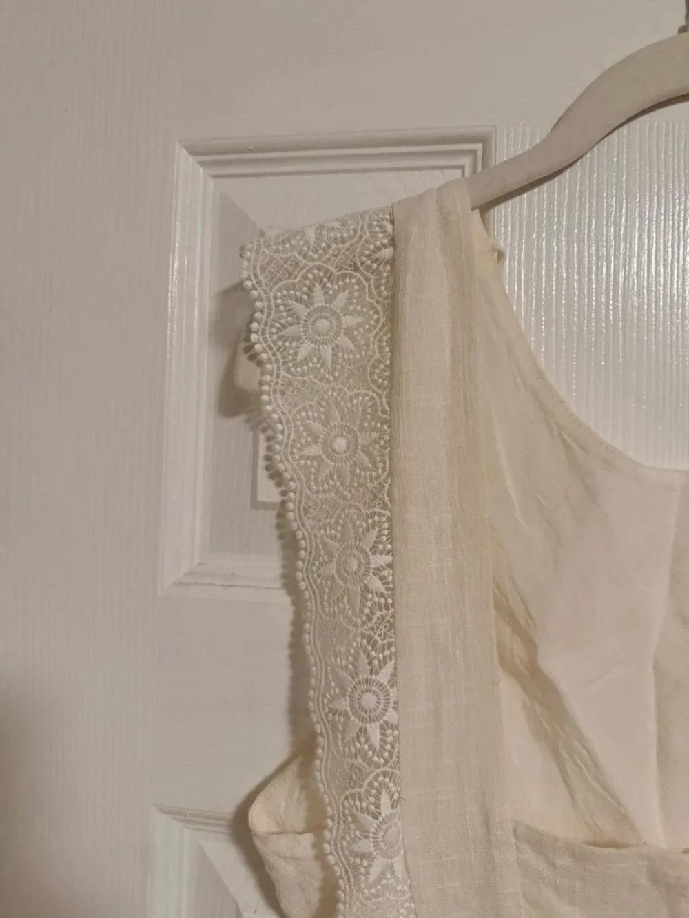 Sezane Backless Mini Dress -  Robe Naidé- White - Size 38 (US 6) - Picture 6 of 15
